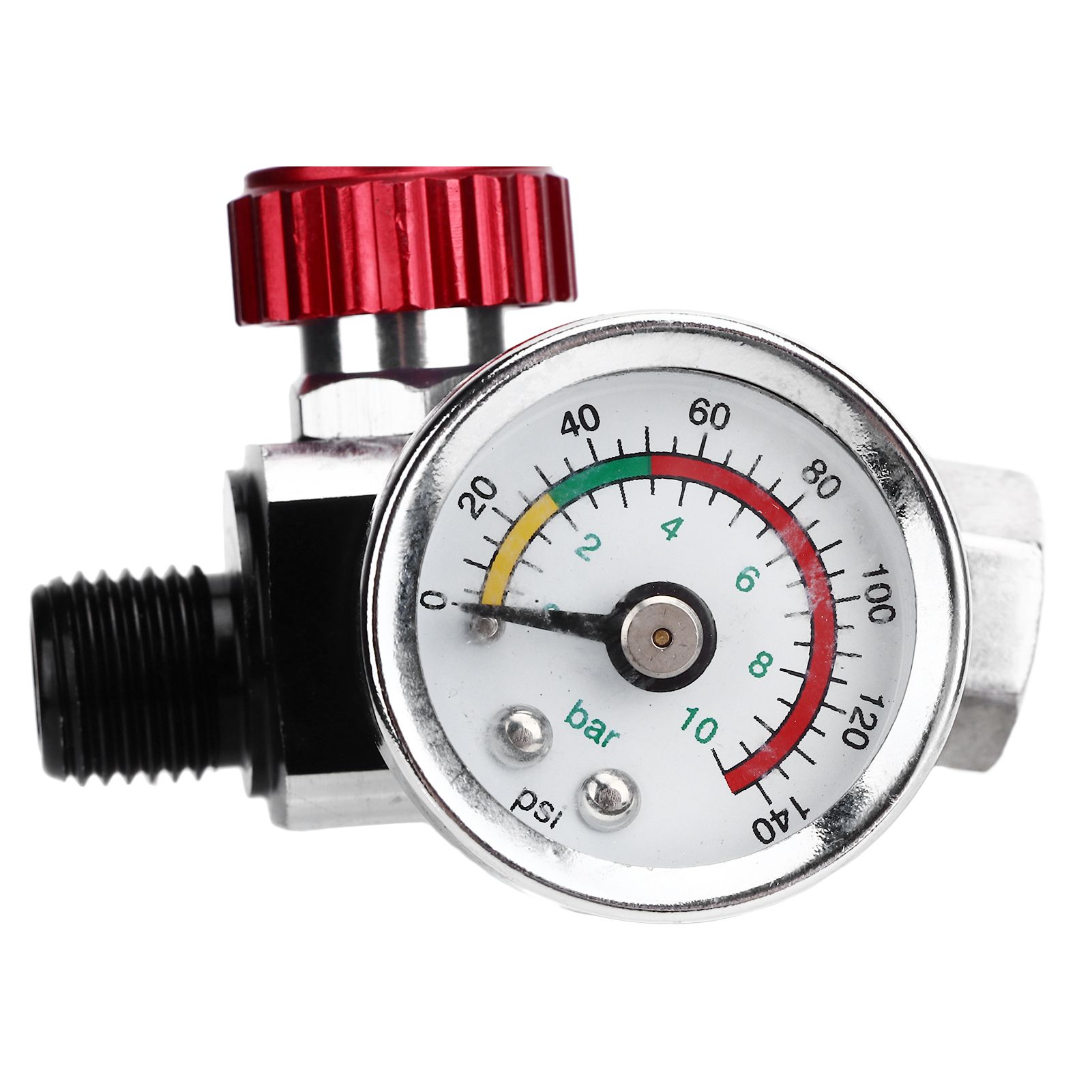 G1/4 140psi Air Pressure Regulator Spray Paint Air Pressure Regulator Airbrush Adjusting Valve — image 3