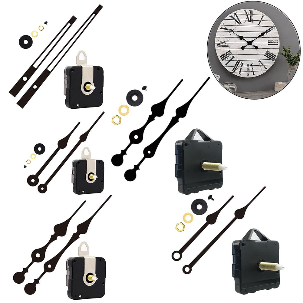 Quality Silent Quartz Diy Mechanism Movement Kit Large Long Hands Clock Movement High Torque Wall Clock Accessories Black E Smile Home A — image 3