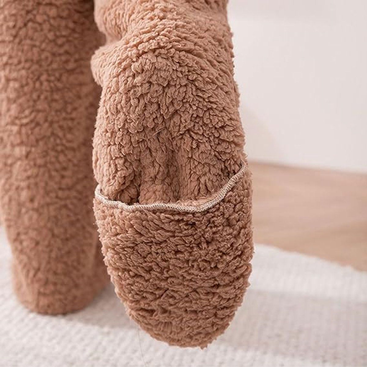 Leg warmers for women, fleece over-the-knee socks, fleece leggings, over-the-knee socks, soft leggings, Travel and Daily Winter Wear — image 6