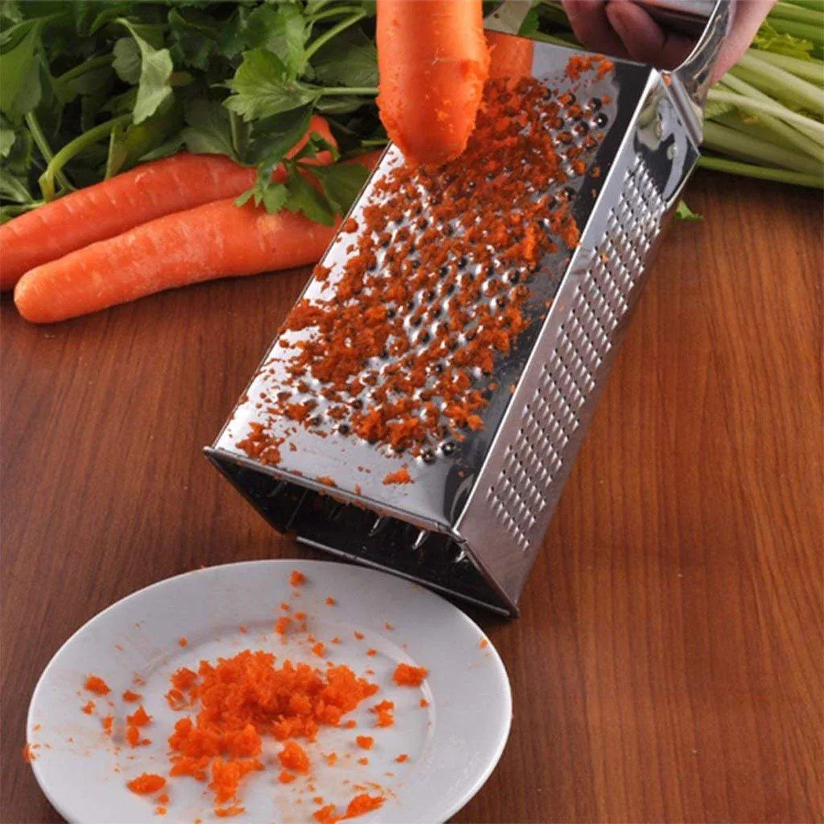 3pcs Stainless Steel Vegetable Slicer Grater Kitchen Multi-Function Grater Tool — image 4