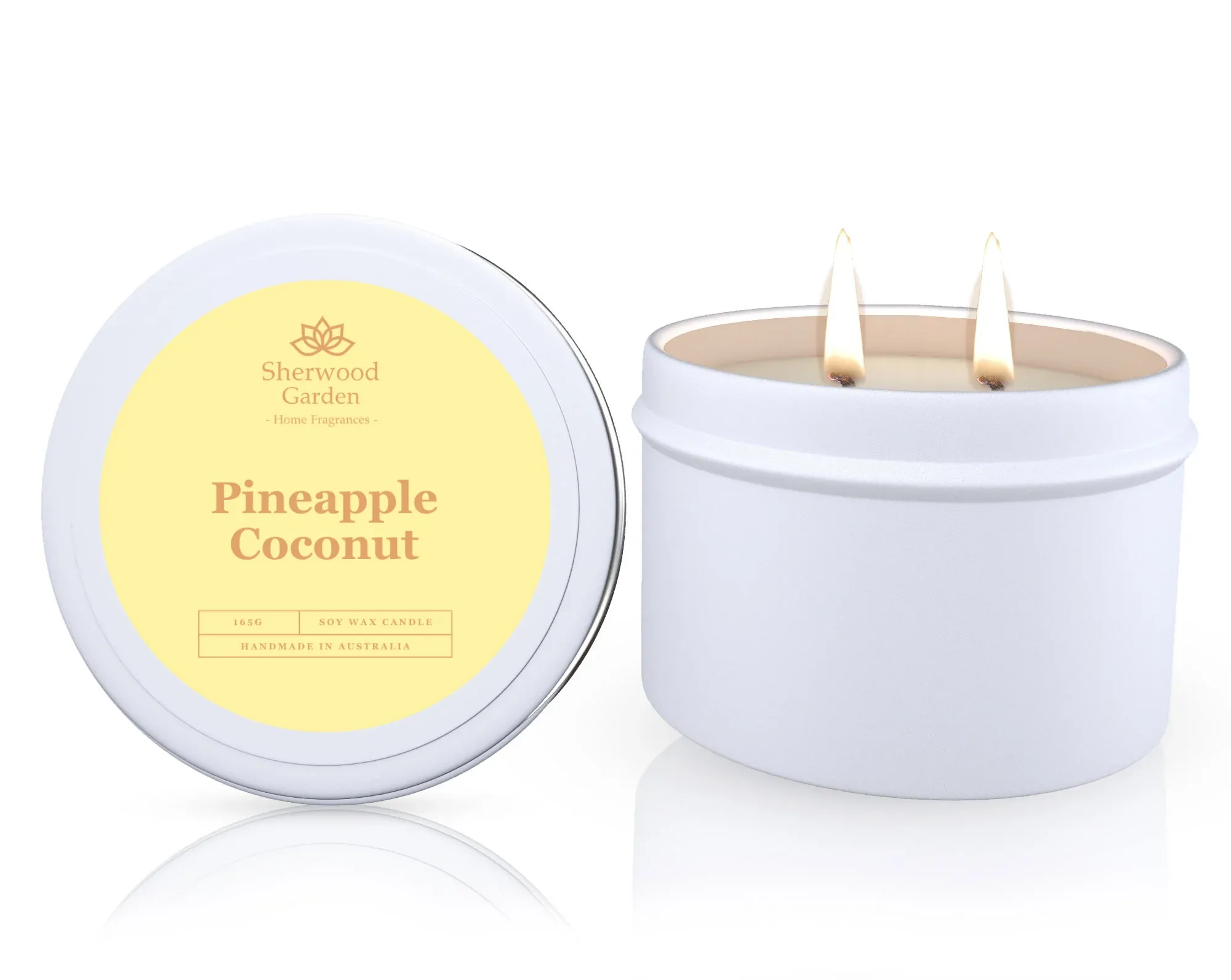 Pineapple Coconut Soy Candle Tin 165g