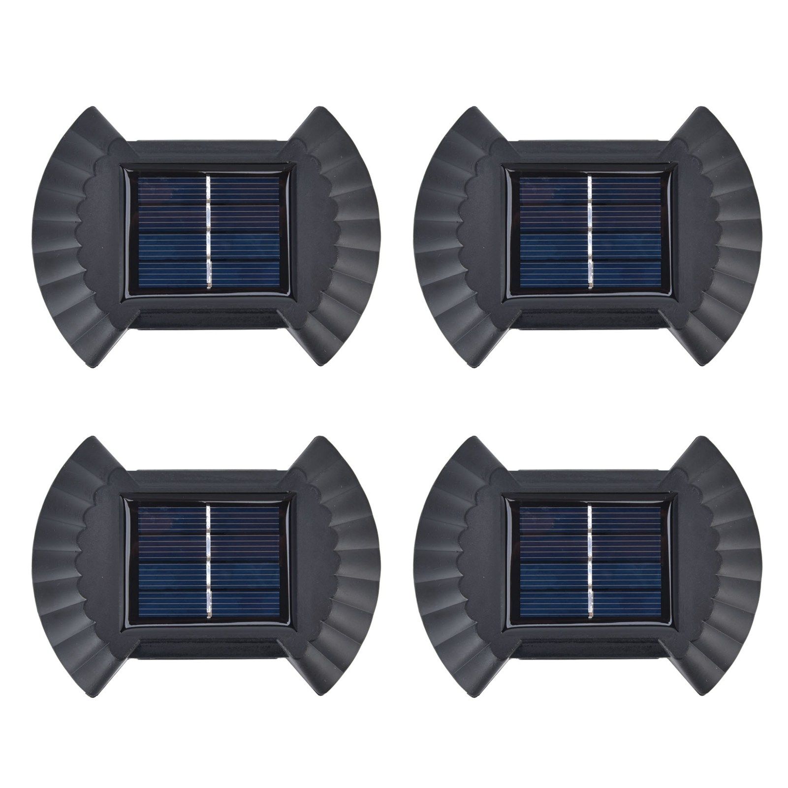 4 Sets Solar Wall Light Waterproof Multifunctional LED Solar Wall Light for Patio Yard Garden Outdoor DrivewayWhite Light โ image 5
