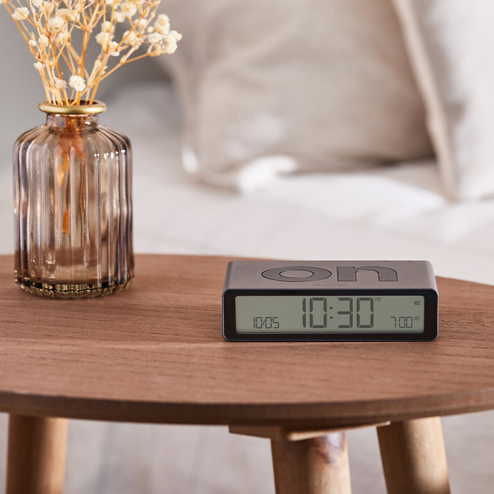 Lexon Flip Classic Reversible Alarm Clock - Grey — image 5