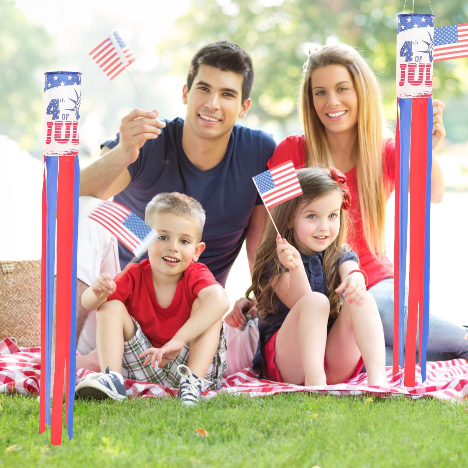 Independence Day Windpipe Flag Th of July Decoration Independence Day Flag Outdoor Decorations Americana Decoration Flag — image 3