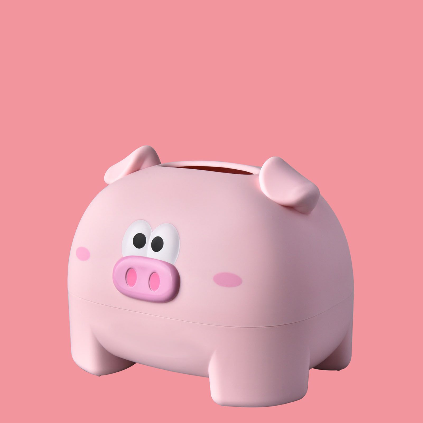 Cute Tissue Storage Box Pig Shaped Decorative Towel Napkin Container Case For Tabletop Pink โ image 5