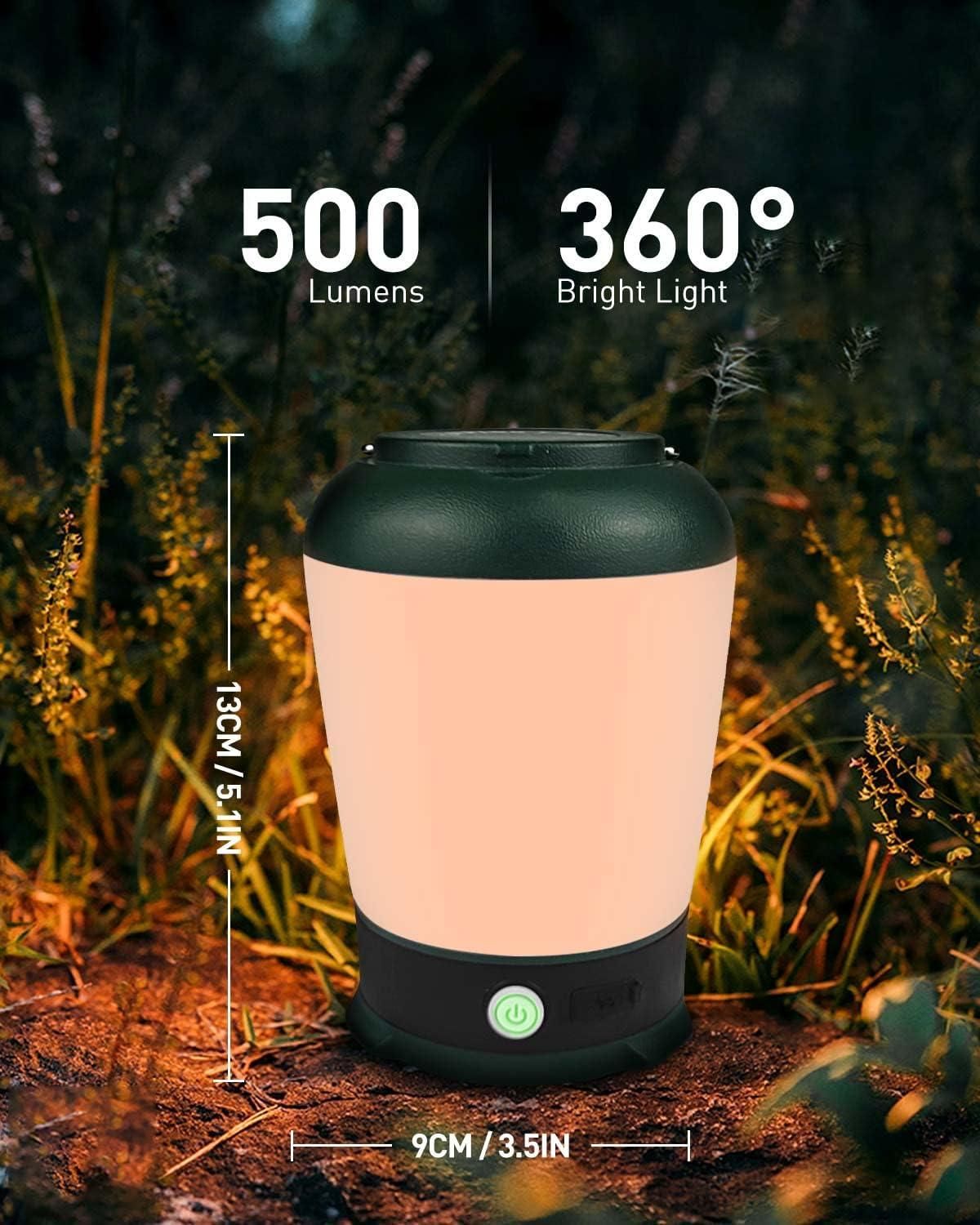 LED Camping Light, Rechargeable Camping Light for Tent with 6 Lighting Modes Waterproof for Camping Hiking โ image 2