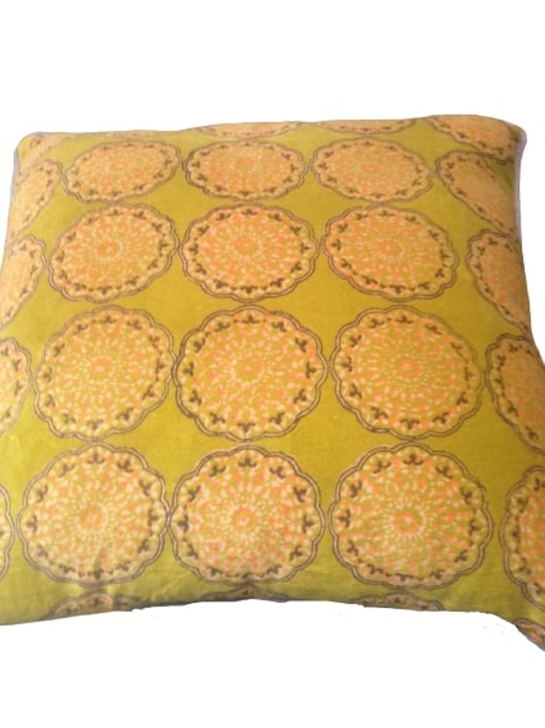 Pack of 4 Duffy Mustard and Grey Square Cushion Covers โ image 3