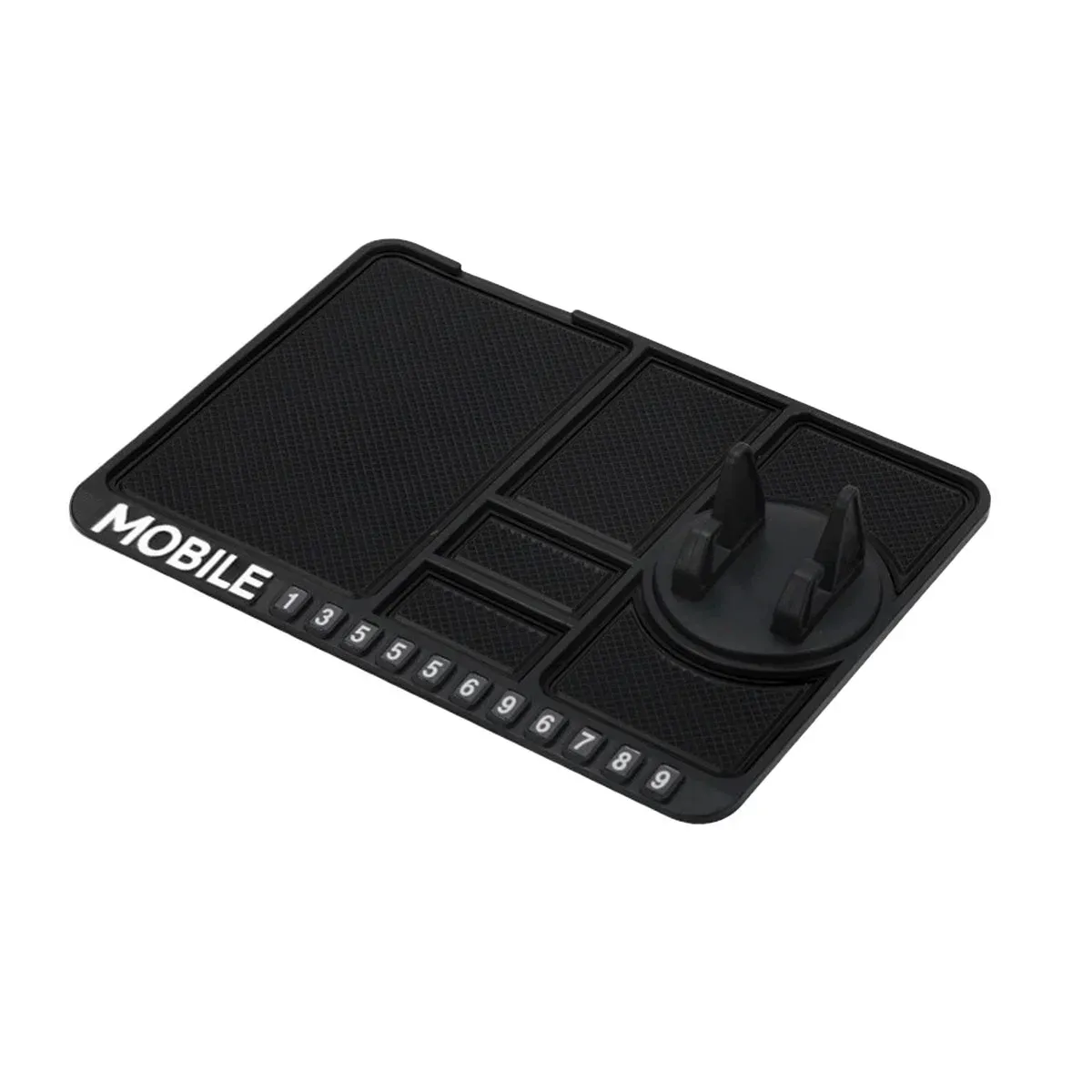 Car Mobile Phone Holder Dashboard Mount Mat Non Slip Grip Stand Anti-Slip Pad - Black
