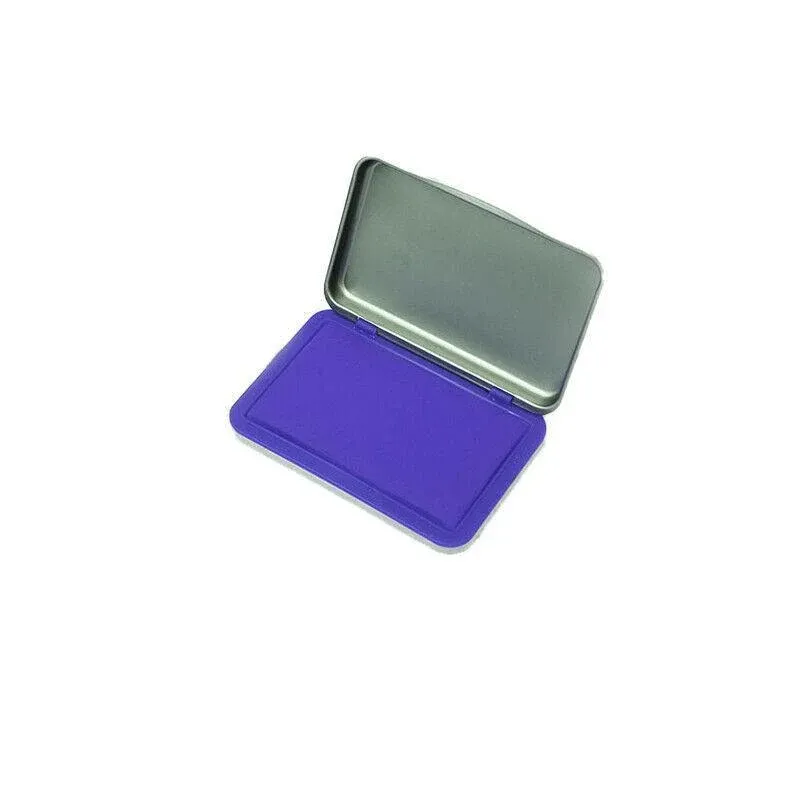 Ink Pad for Rubber Stamps and Fingerprint Crafts Non Toxic Ink for Office and DIY Use - Blue