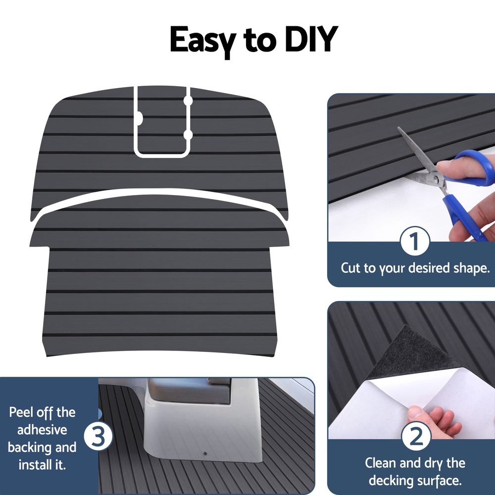 Seamanship EVA Foam Boat Flooring Decking Mat 240x90cm 6mm Dark Grey โ image 6