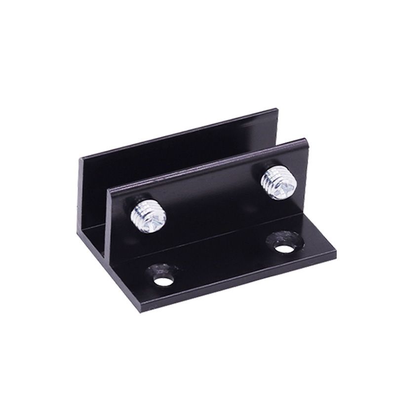 Glass clamp, Glass Holder, Aluminum Alloy Glass clamp Bracket clamp Glass Cabinet 0.32"（8mm）-0.48"（12mm） Thickness (8pcs) — image 3