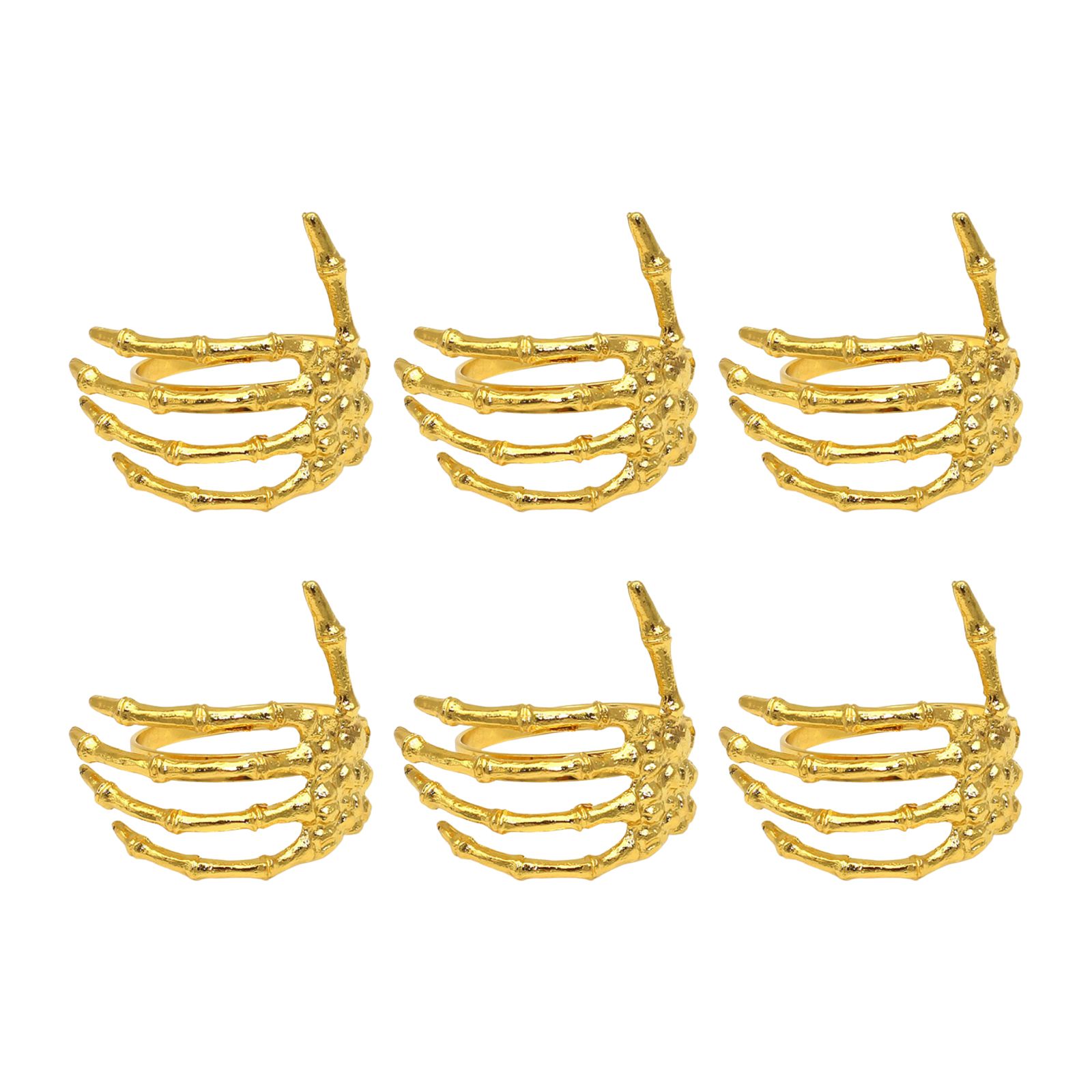 Wine Tableware Halloween Napkin Buckle Ghost Hand Napkin Ring Alloy Napkin Ring Silver — image 3