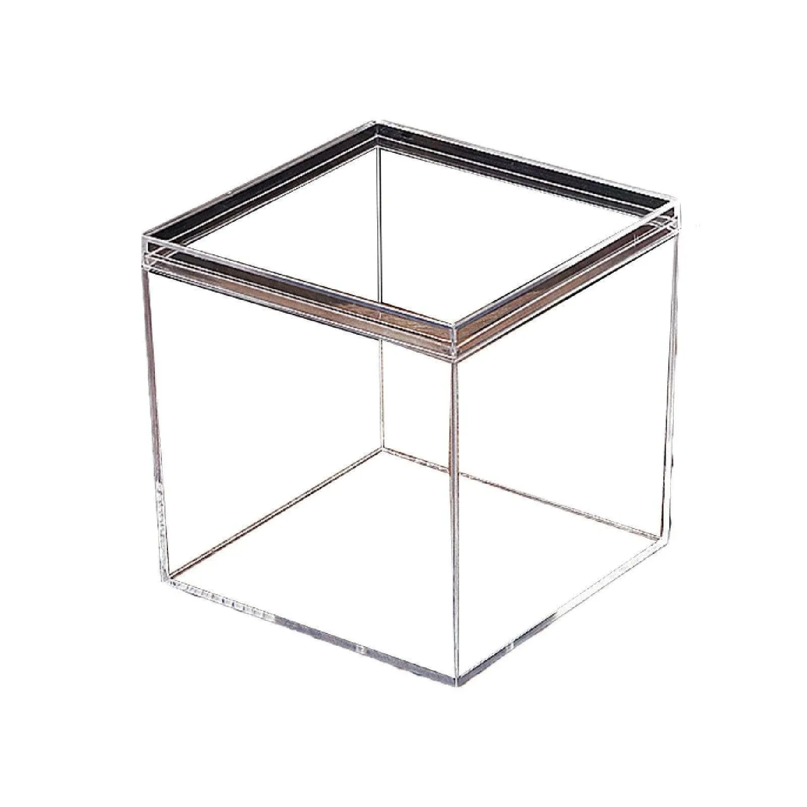 10pcs Clear Acrylic Plastic Boxes Square Storage Containers for Food Small Item - 10pcs-85-85-85