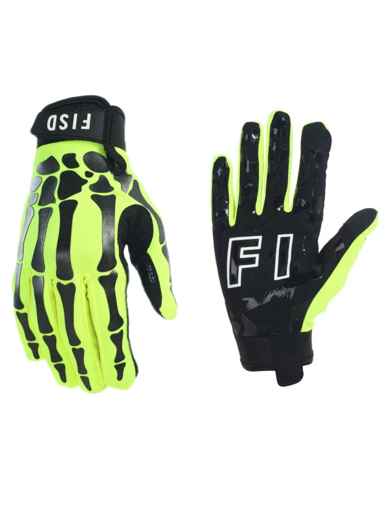 FISD Bicycle Gloves Touchscreen Breathable. green M