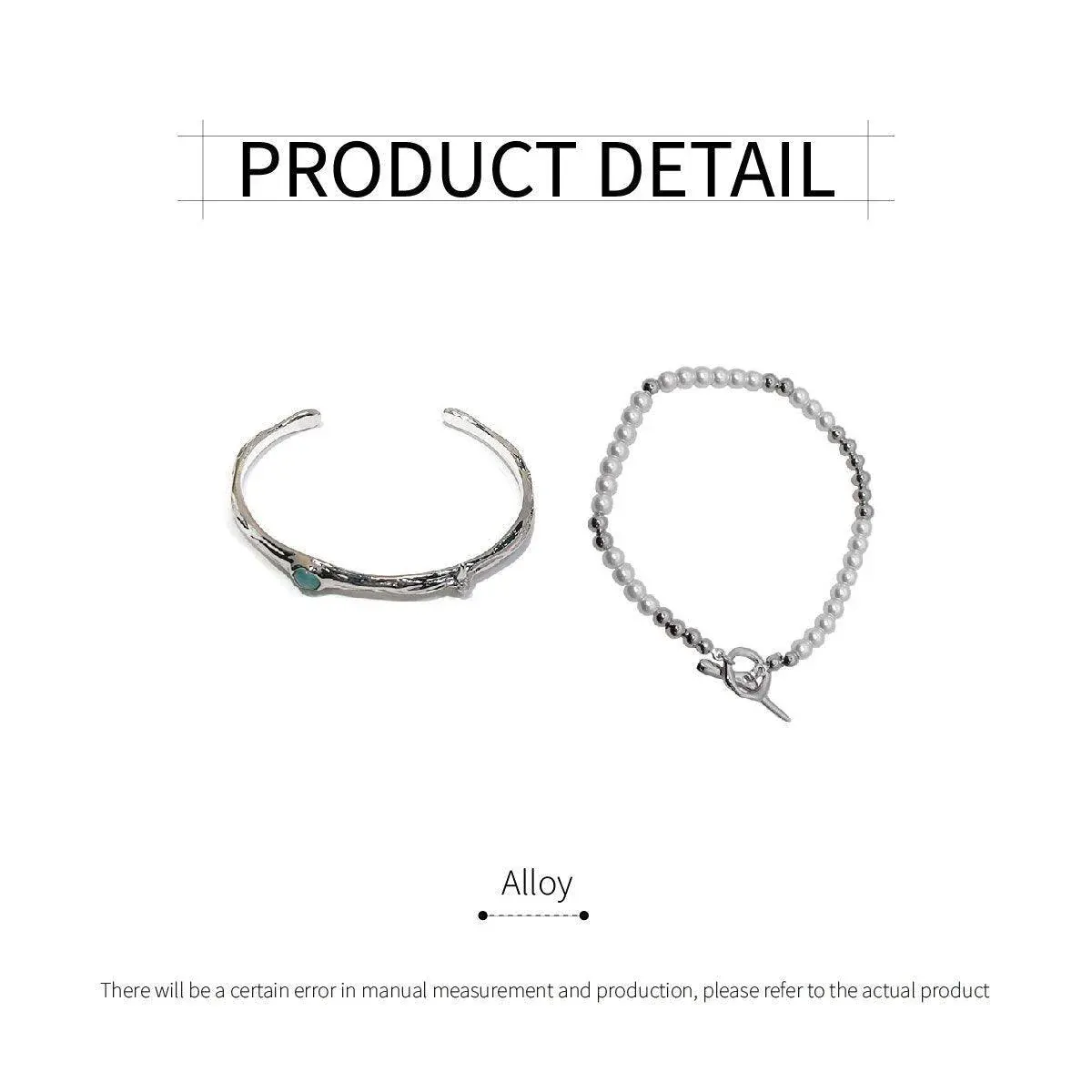 2PCS Luxury OT Buckle Bracelet Set Fashion Jewelry Women High-grade Design โ image 3