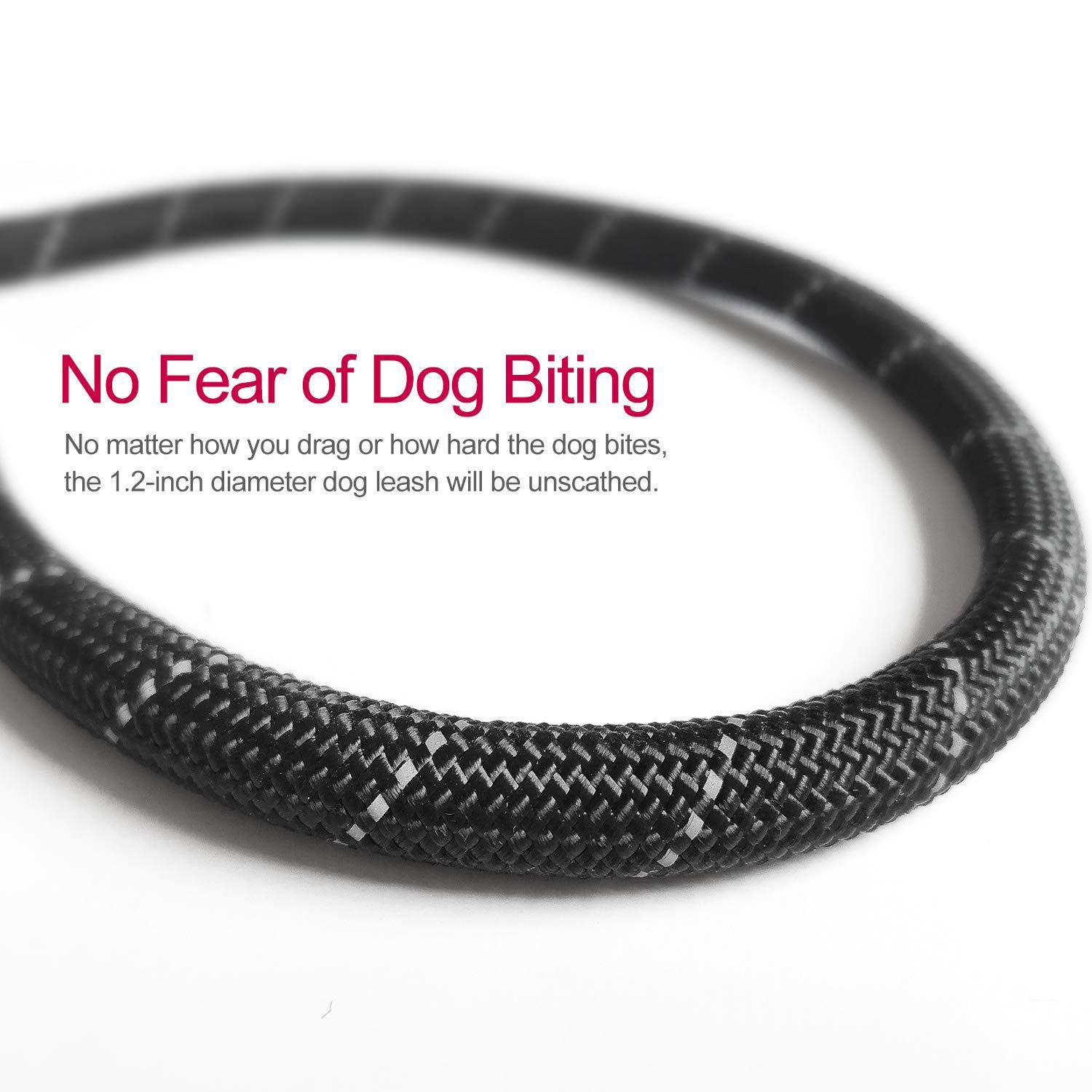 Sturdy dog skin super heavy climbing rope, comfortable padded handle, high reflective thread dog chain — image 5