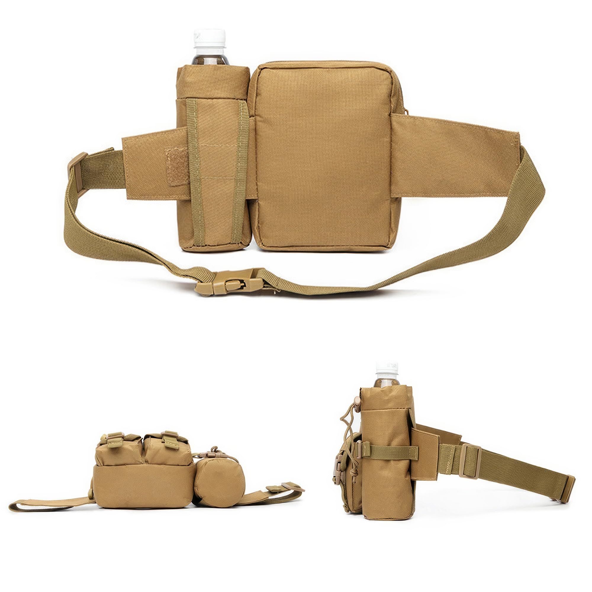 Tactical Waist Bag Military Fanny Pack,Waterproof Utility Belt with Water Bottle Holder,Suitable for Hiking&Mountaineeringaq — image 3