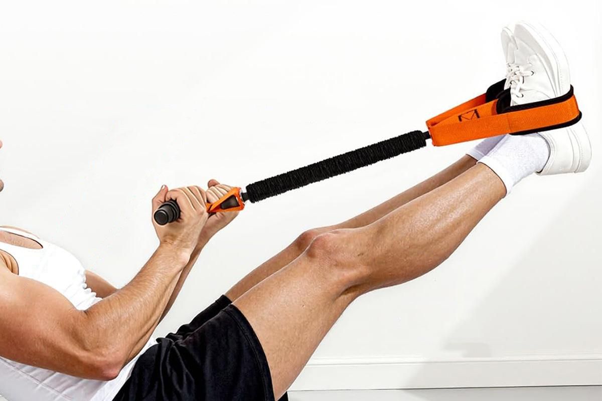 Pedal Resistance Band with Handle Home Exercise 55lbs — image 6