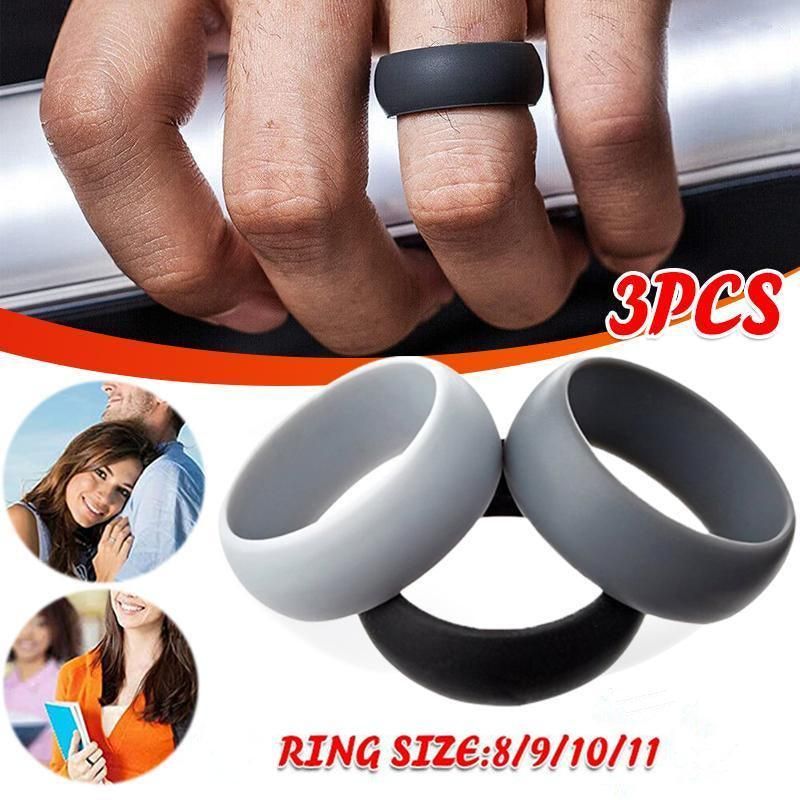 Silicone Rubber Ring Bands 3Pcs - 11 — image 2
