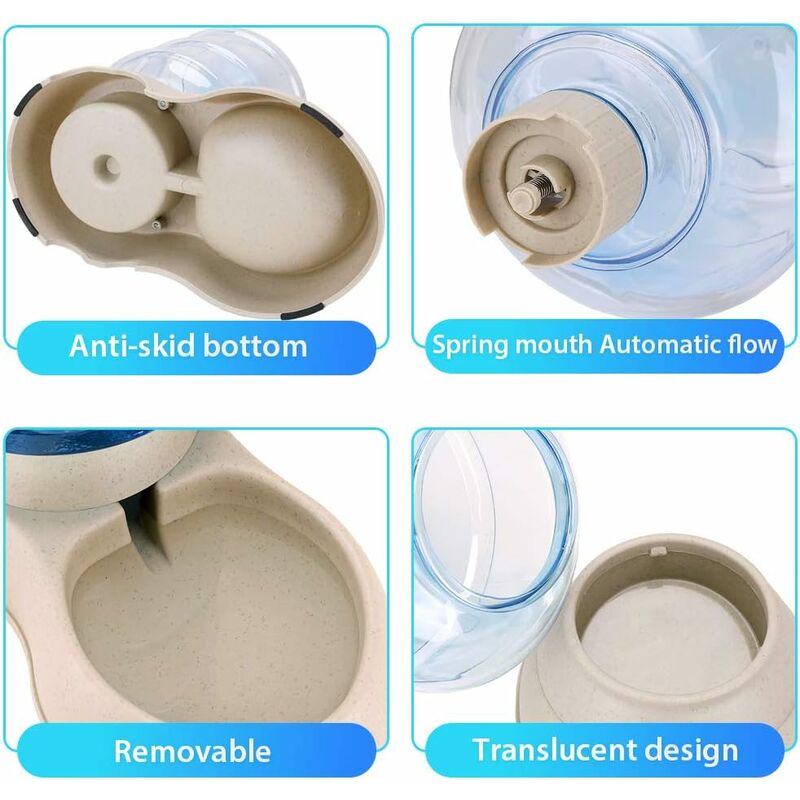 Automatic Pet Food and Water Dispenser 3.8L for Cats and Dogs, 2-Pack โ image 3