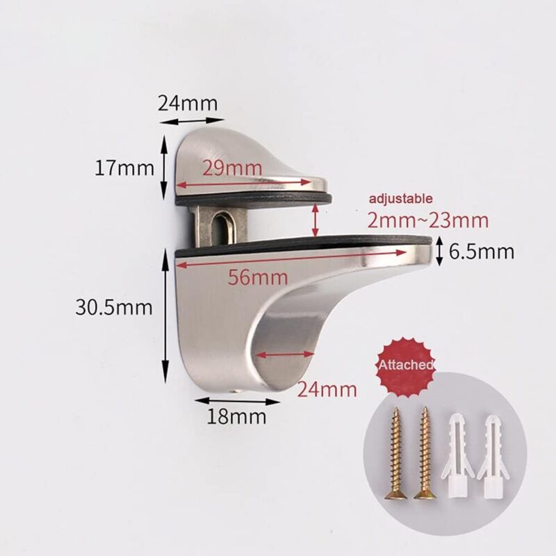 Adjustable Glass Shelf Bracket โ image 3