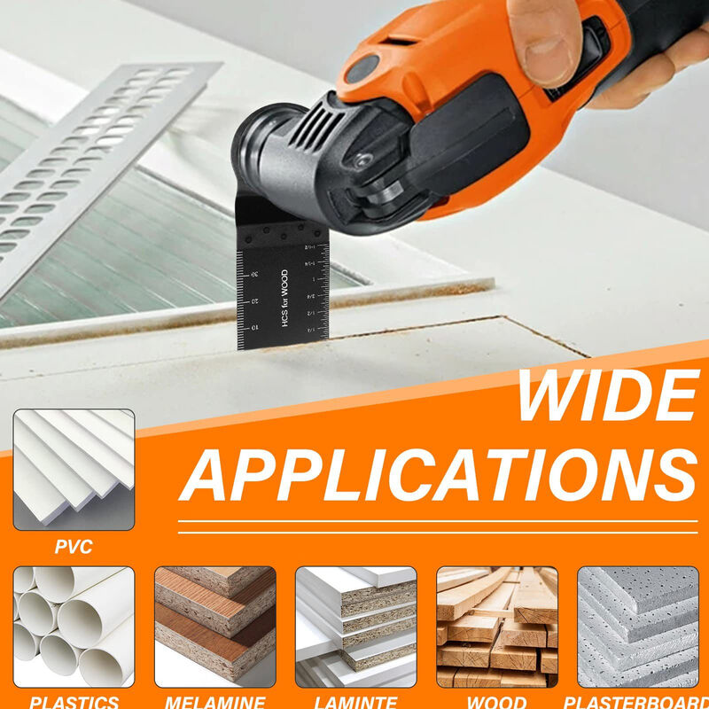 10pcs Oscillating Saw Blades, Oscillating Multitool Accessory Set, Universal Saw Blade for Dremel, Bosch, Makita, Fein โ image 3
