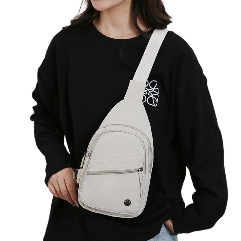 Sling Bag for Women Sling Backpack Chest Daypack Crossbody Bag - White — image 4
