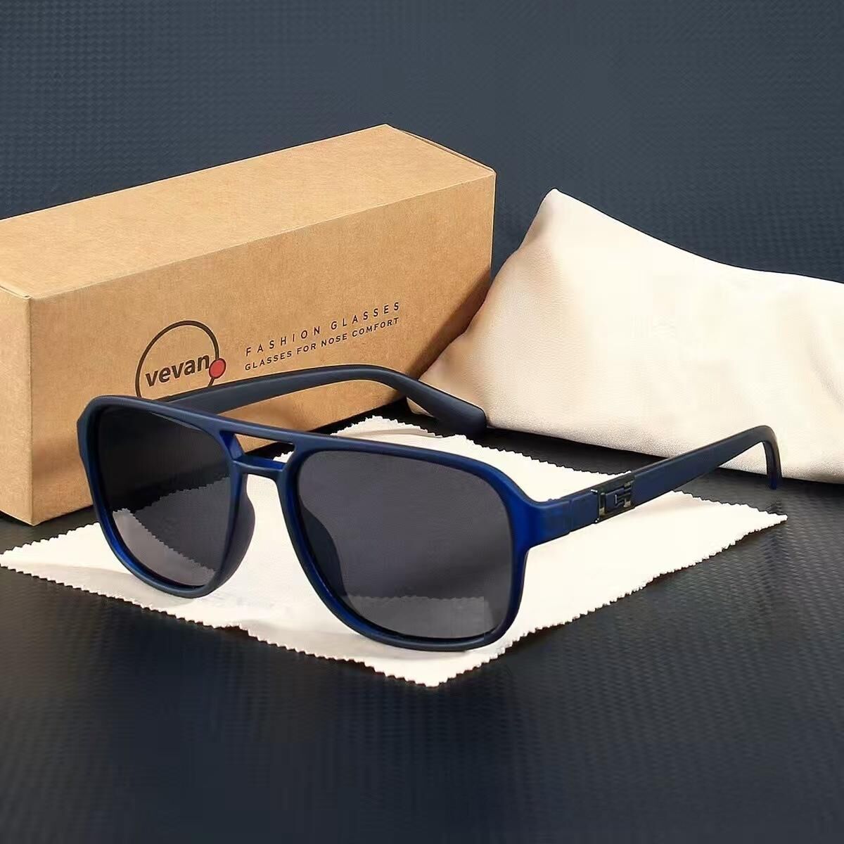 "Retro trend" classic box sunglasses-modified face, with no pressure, out of the street focus! — image 3