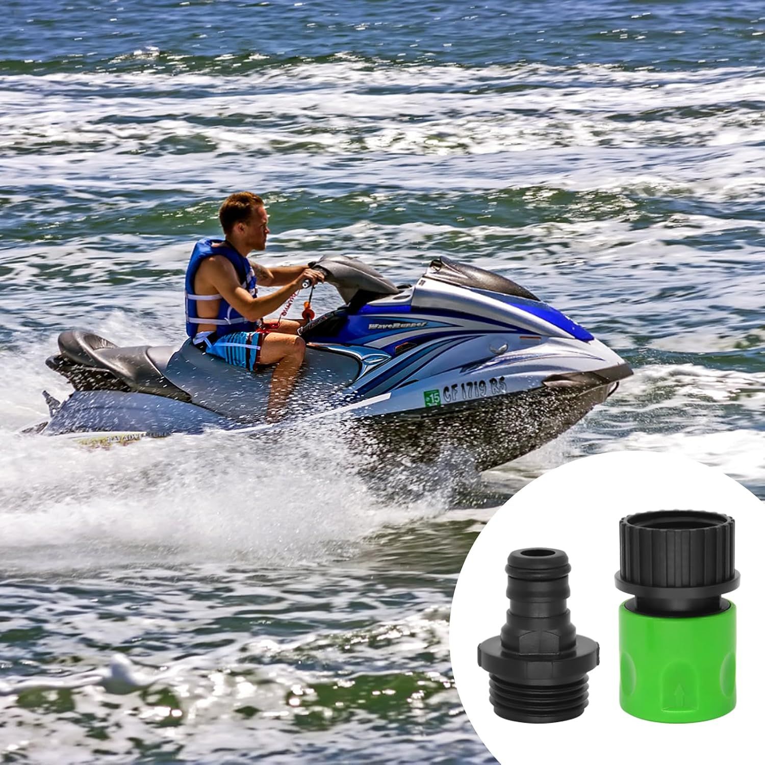 2 Pack Engine Flush Kits, Quick-Connect Motor Flushing Tools for Jet Boats and Watercraft Maintenance, Durable Marine Cleaning Accessories โ image 6