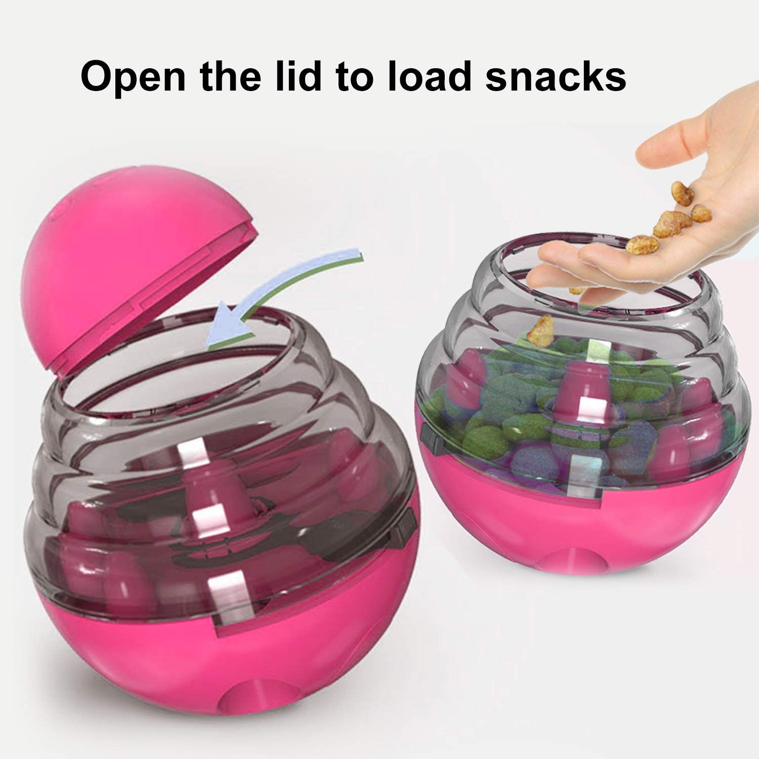 Dog Leaky Food Toy Interactive Dog Cat Toy Food Treat Dispensing Toys, Slow Feeder Treat Ball for Pets Increases IQ — image 3