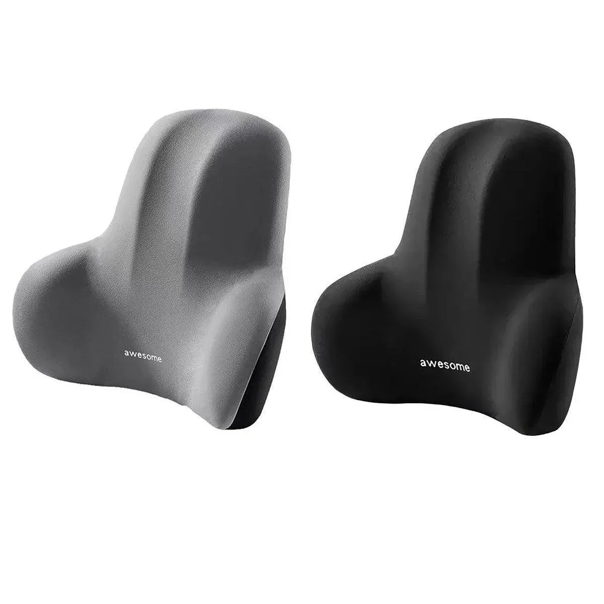 Office Chair Back Support Lumbar Cushion Seat Memory Foam Lumbar Pillow Comfort - Black โ image 3