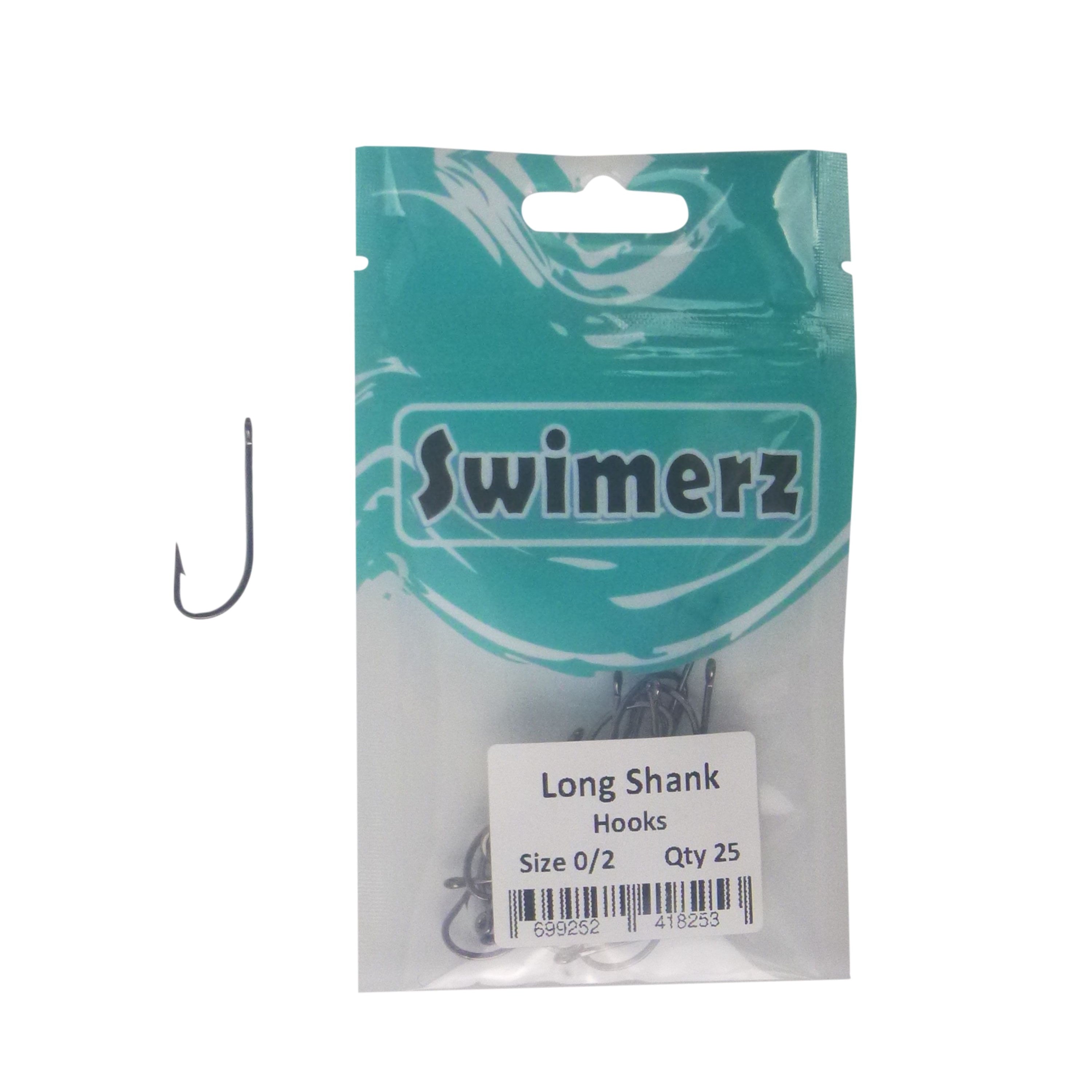 Swimerz 0/2 Long Shank Worm Hook 25 Pack — image 2