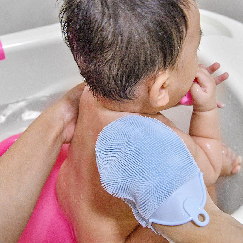Silicone Bath Brush Silicone Shower Glove Face Scrub Brush Silicone Loofah Brush Silicone Body 3pcs Color Random — image 2