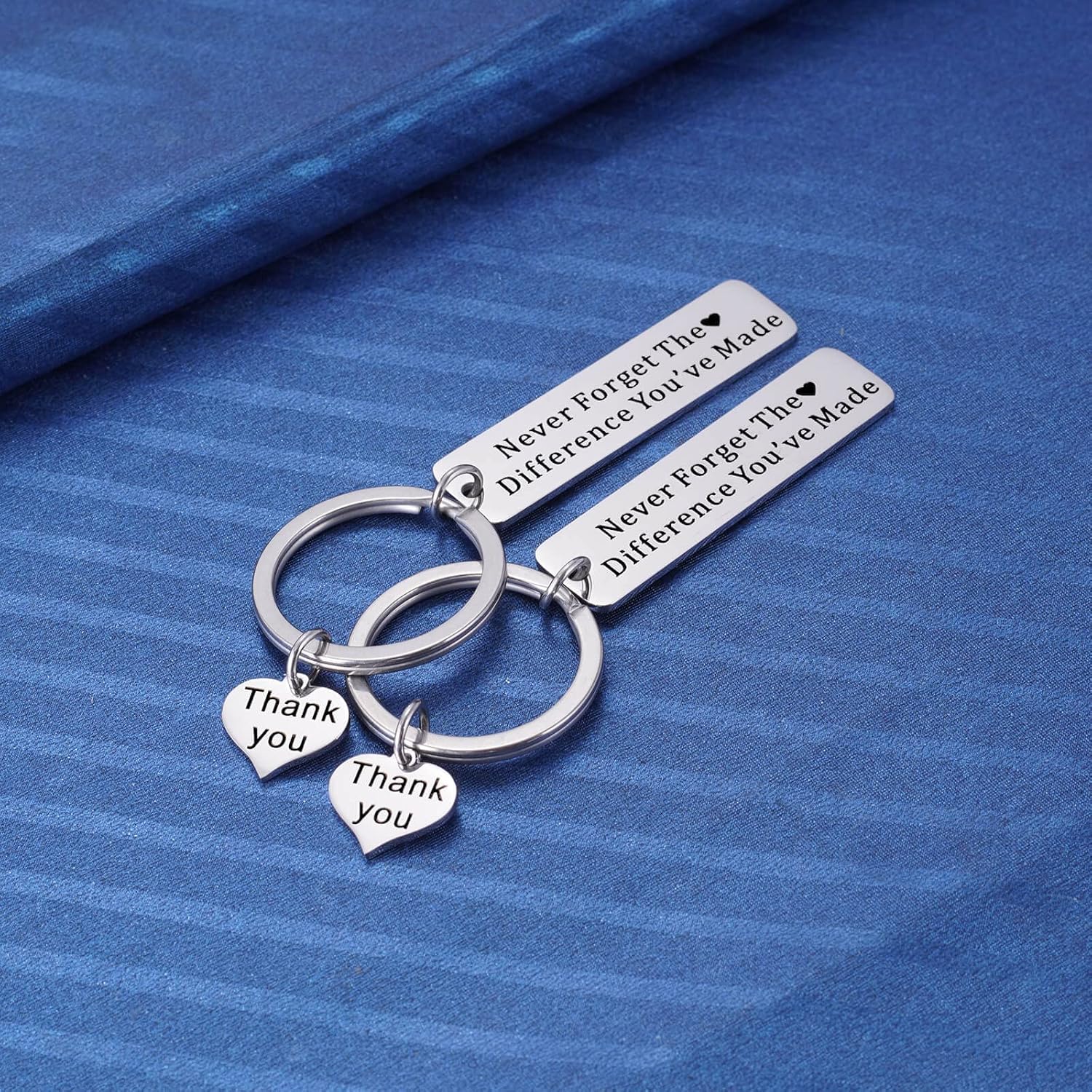 2PC Coworker Going Away Farewell Thank You Keychain, Teacher Nurse Boss Retirement Gifts for Women Men, Employee Appreciation Gift โ image 2
