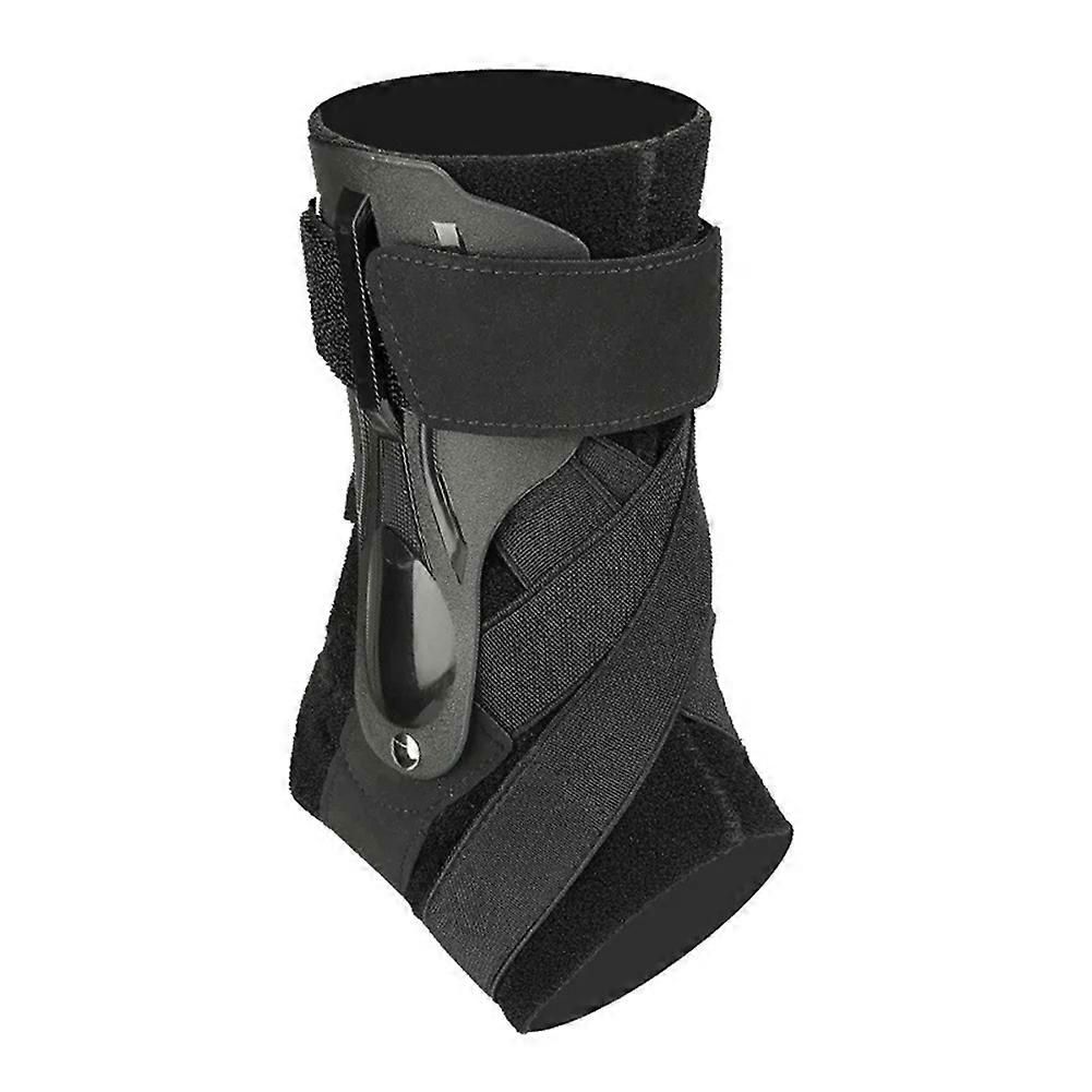 Ankle Support Brace, Adjustable Compression Ankle Stabilizer with Dual-Side Support for Sports & Training - XL