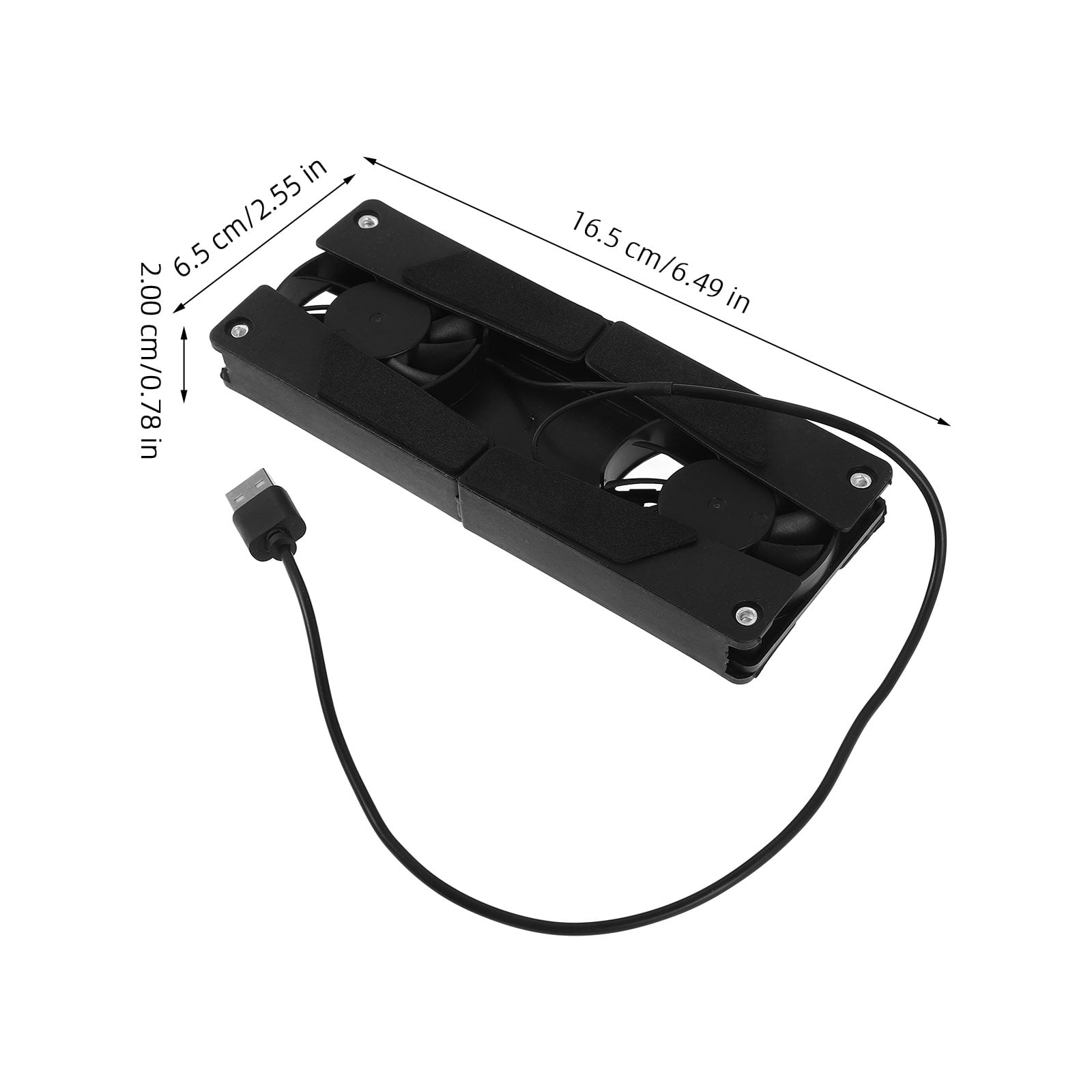 Laptop Cooling Pad with Fan, Notebook Cooler Radiator Ventilation, Black, Efficient Heat Dissipation โ image 2
