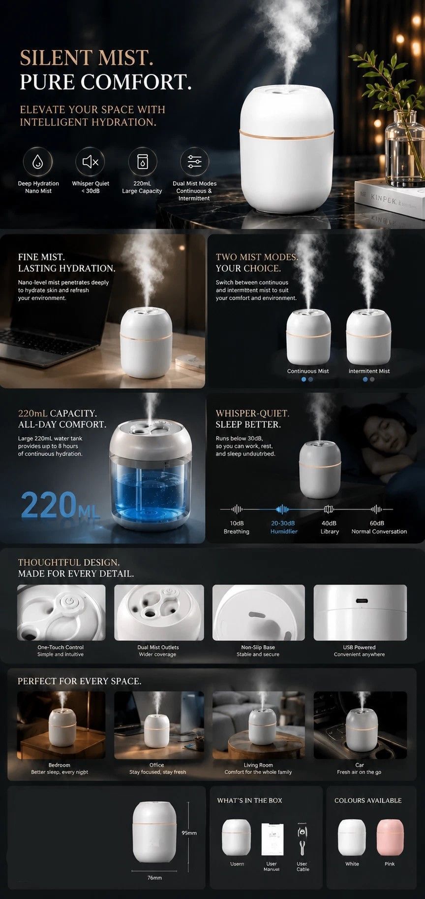 4 Pack Nordic Pink & Glacier White Humidifier Mixed Bundle — image 3