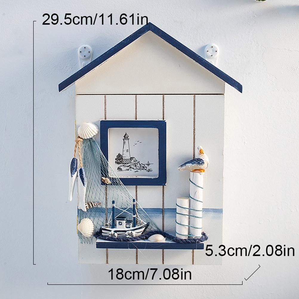 Wood Keys Box Wall Mounted Sundries Holders Practical Convenient Key Holder Storage Box Cabinet โ image 5