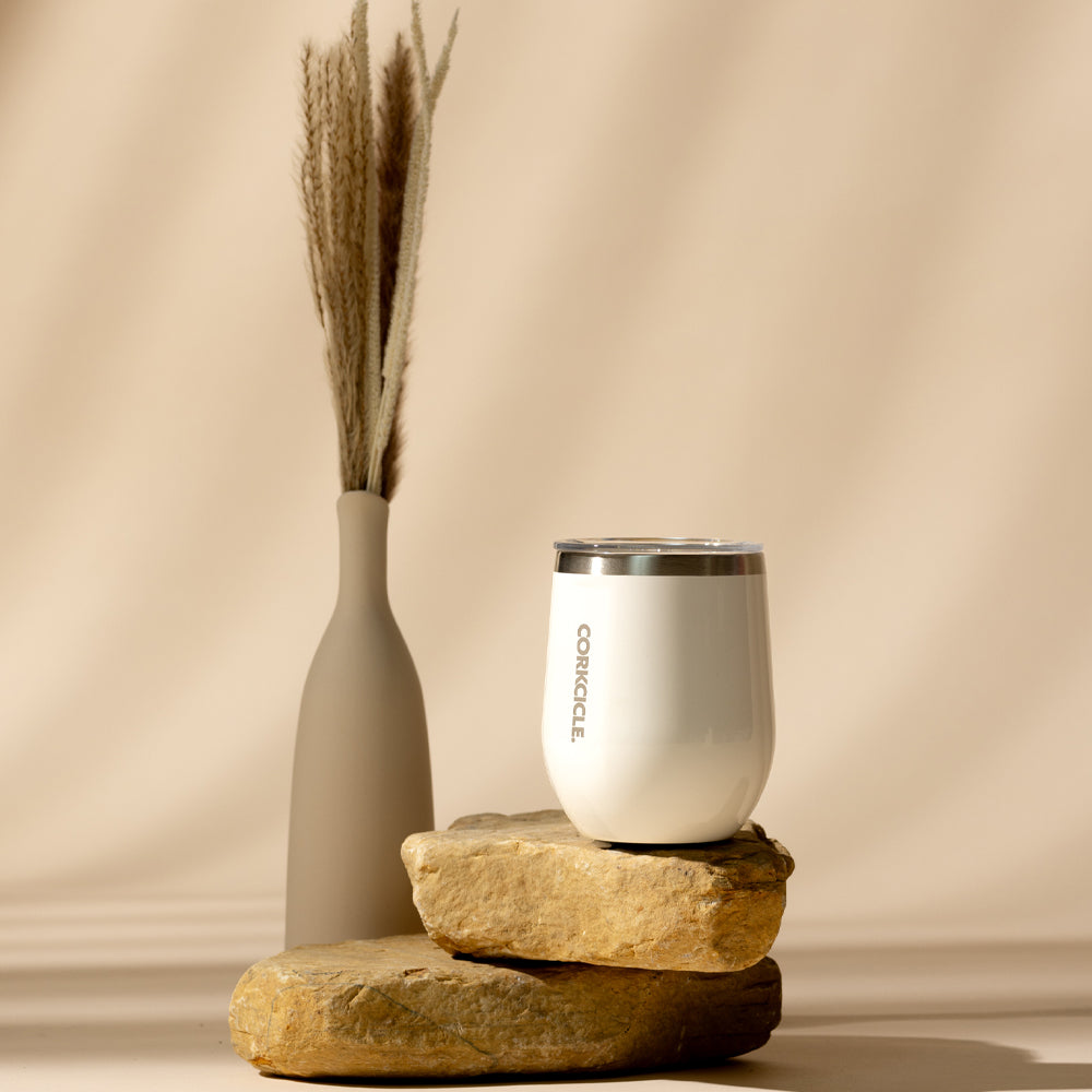 Corkcicle Stemless - 355ml Gloss White — image 5