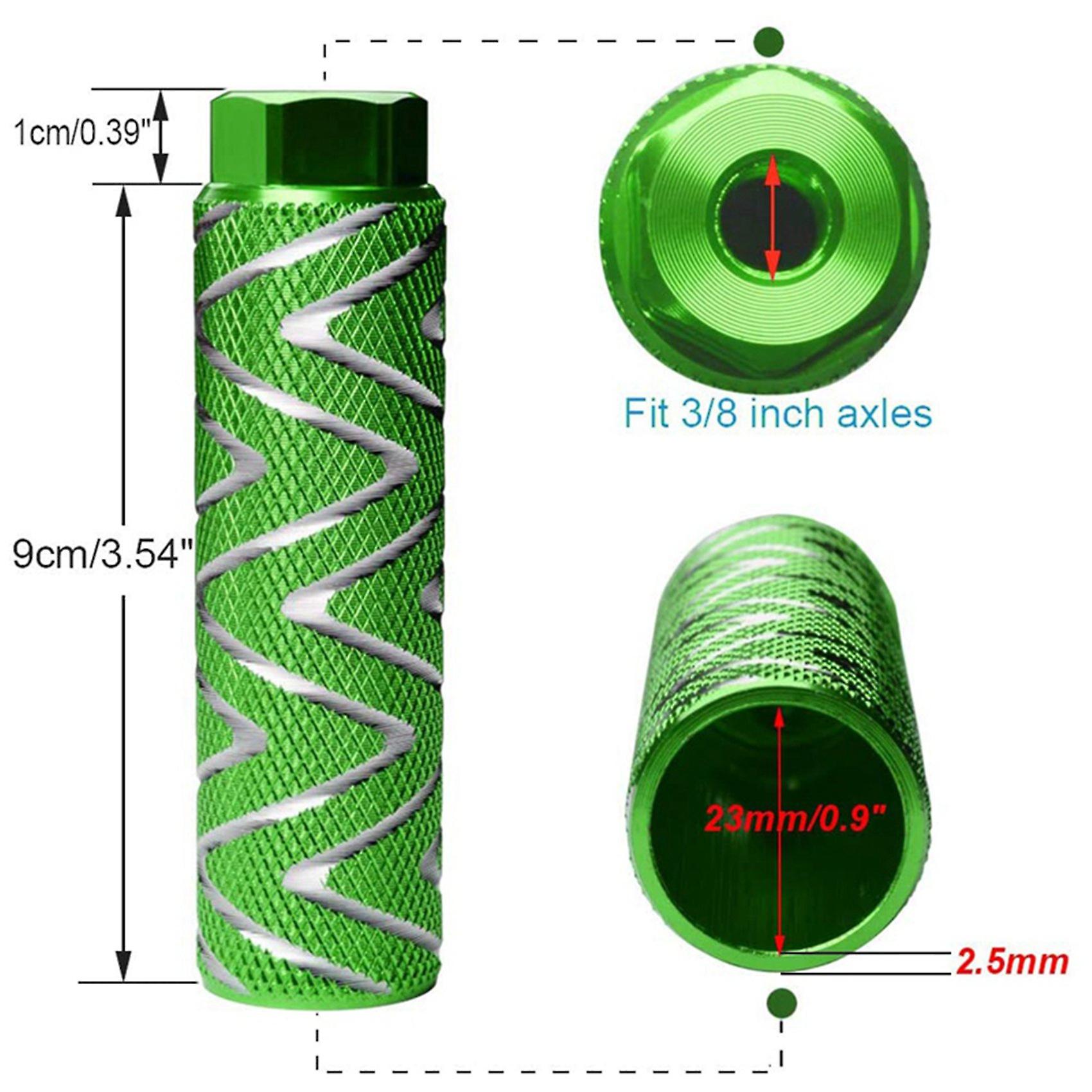 Aluminum Alloy Bicycle Cleats BMX Pedals, Fits 3/8 Inch Axles, 4pcs Rear Pedals โ image 5