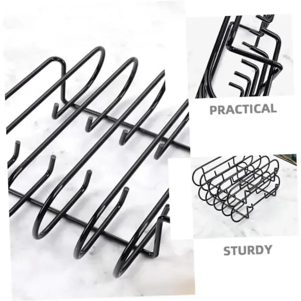 Portable Stainless Steel Grill Rack, Heat-Resistant Easy-Clean Cooking Grate for Camping, Picnics and Backyard Grilling, Black โ image 4