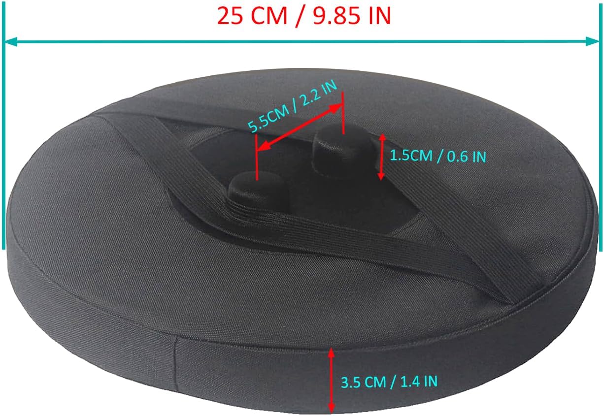 Thick Seat Cushion for Telescopic Stools, Collapsible Stool Chair Pads with Thickened Memory Foam, Fits All Round Retractable Folding Stools (Cushion Only) — image 3