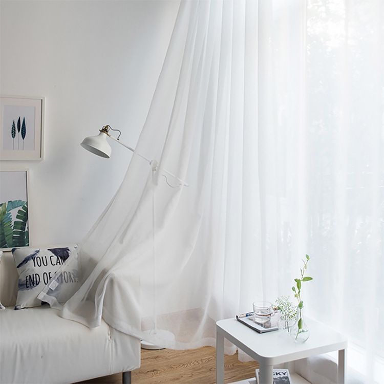 2 Pack Semi Blackout Sheer Curtains-Bleached White โ image 5