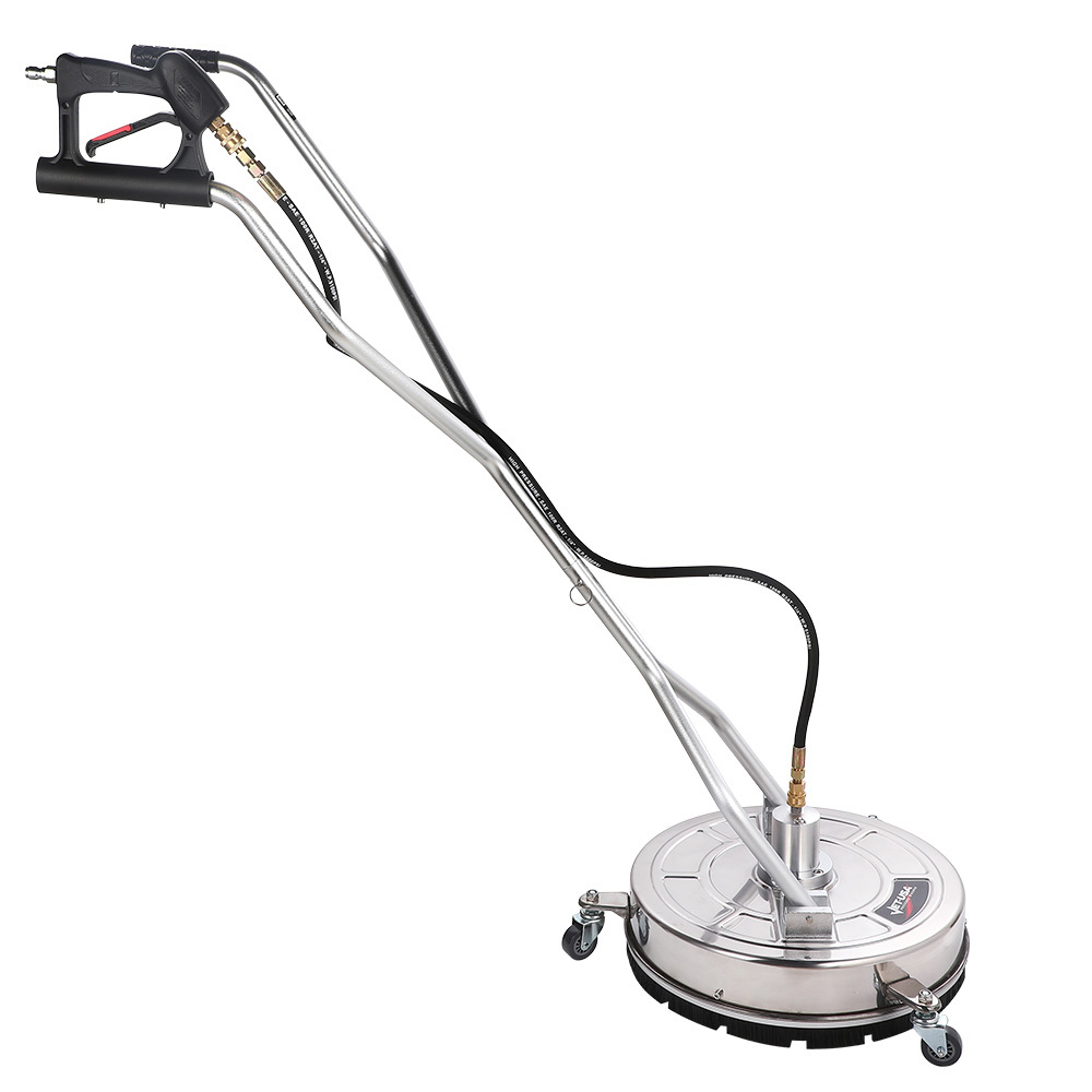 Jet-USA 18" Stainless Steel Pressure Washer Surface Cleaner with Yoke Handlebar, 3/8" Fitting