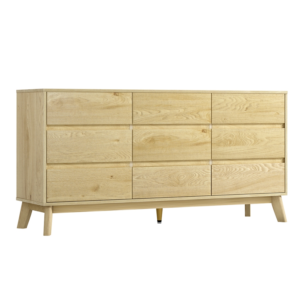 Artiss 9 Chest of Drawers Tallboy Cabinet - XAVI Pine — image 3