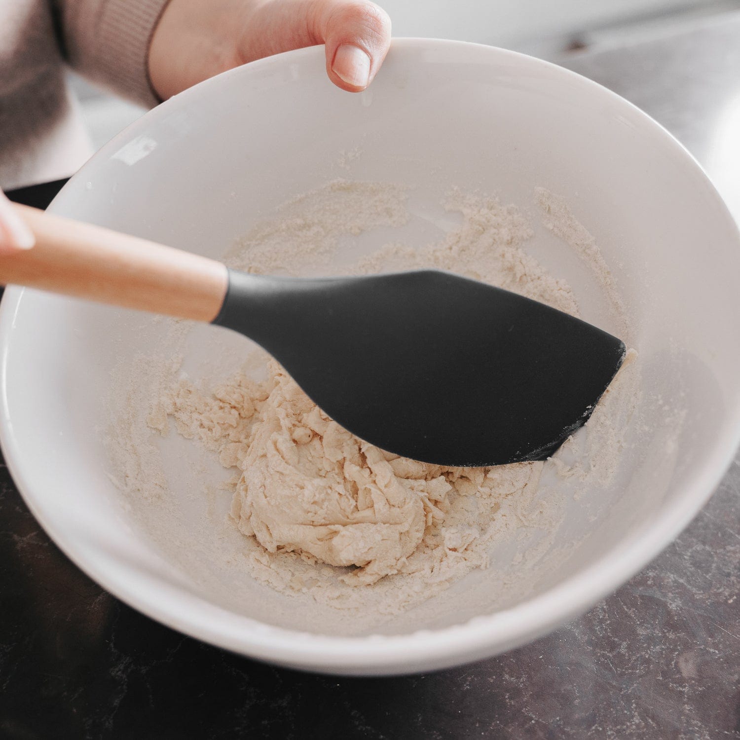 Beechwood & silicone spatula charcoal — image 2