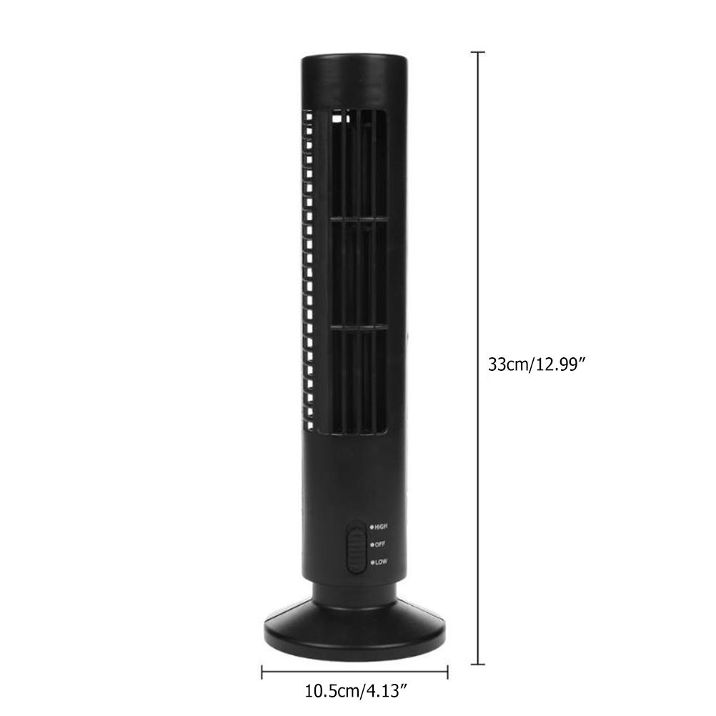 Portable Air Cooler Vertical Bladeless Fan USB Desktop Air Conditioner Fan Mini Cooling Tower Fan for Home Office โ image 2