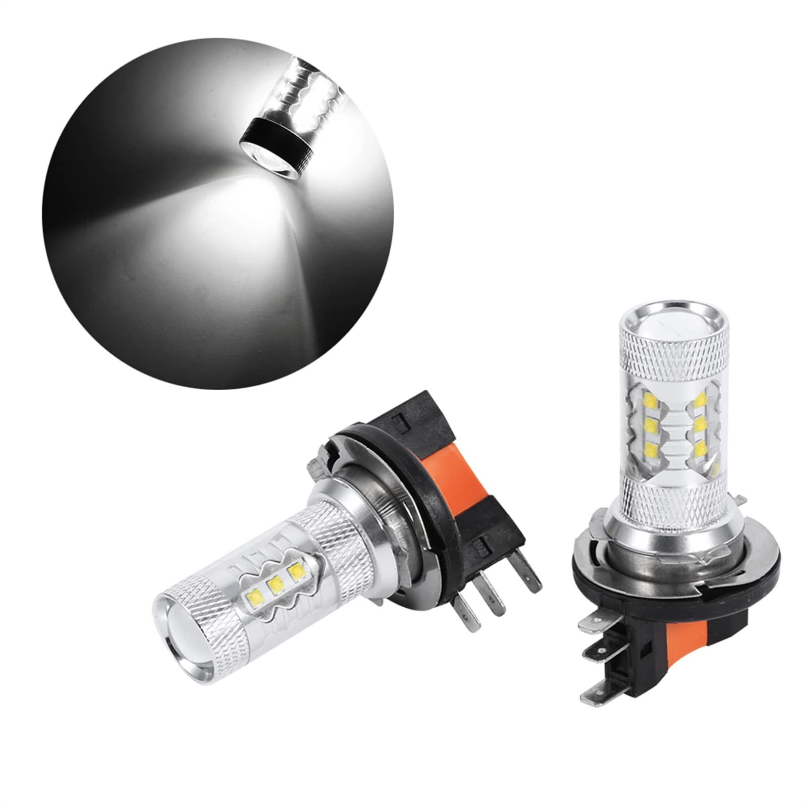2pcs Halogen H15 Bulb 12v 15/55w Daytime Running Lamp & Highlight Lamp Super White Halogen Headlight Lamp — image 5