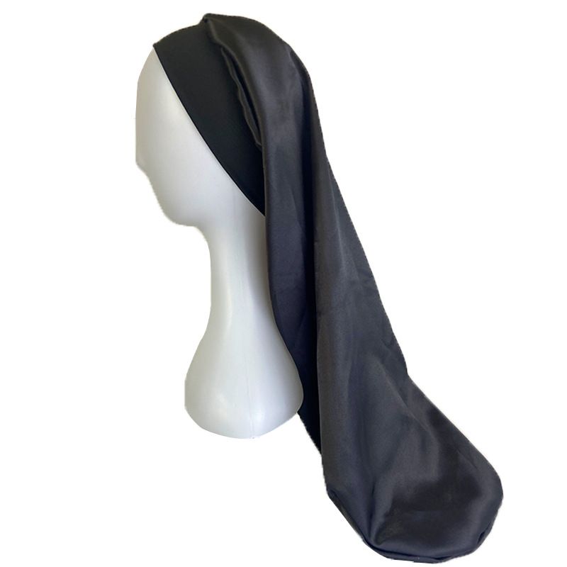 2 Pieces Satin Sleep Cap for Curly Hair and Dreadlock, Long Braids Sleeping Bonnets Silky Hair Bonnet for Women — image 3