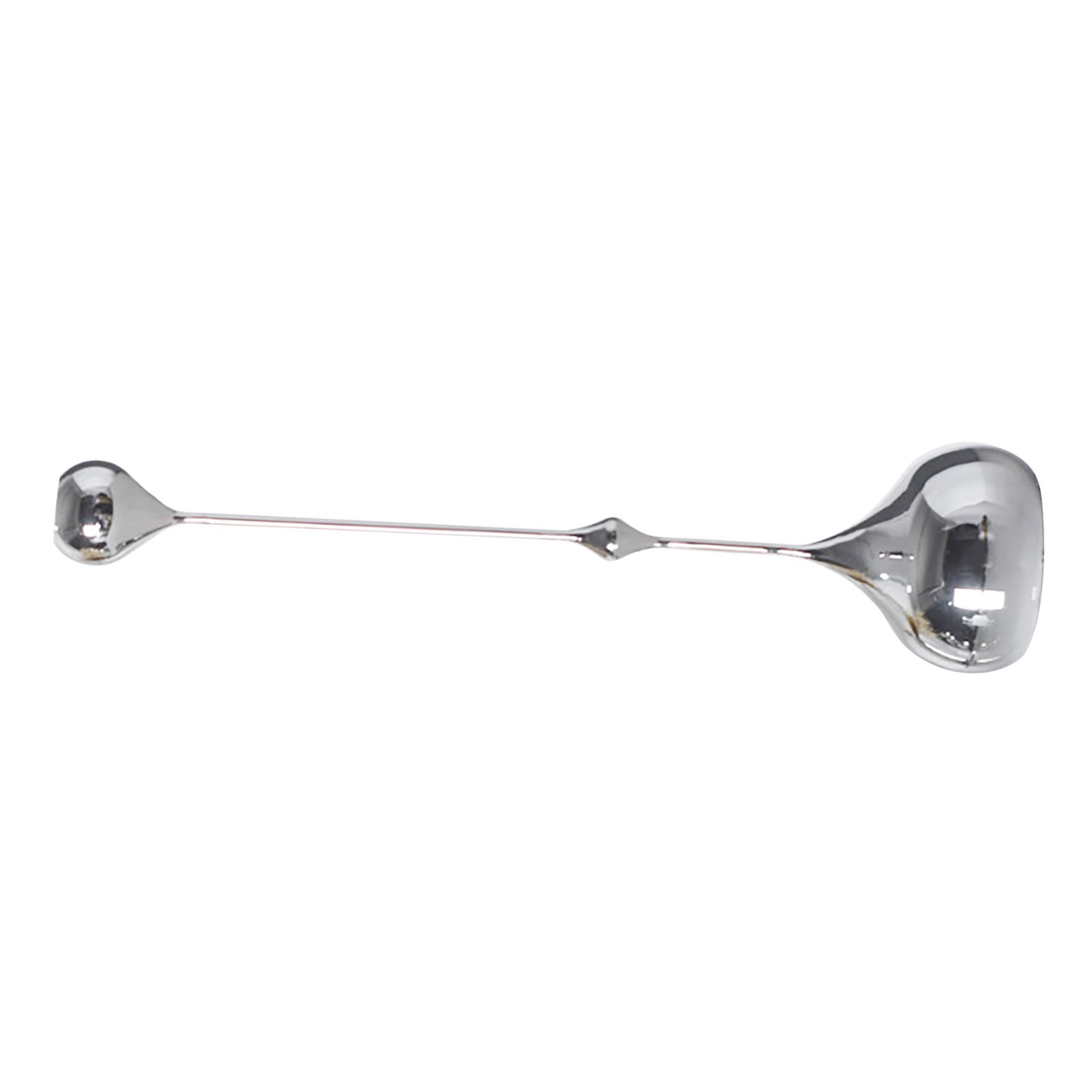 Candle Holder Ornament Stainless Steel Candlestick Holder Household Desktop Sculpture Decoration Sliver B Type — image 2